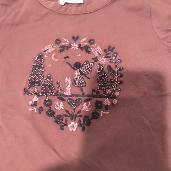 Polarn o Pyret Toddler Girl Top T Shirt Purple - Picture 2 of 4